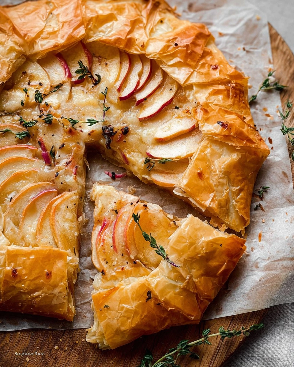 Apple Brie Phyllo Galette 91 Apple Brie Phyllo Galette