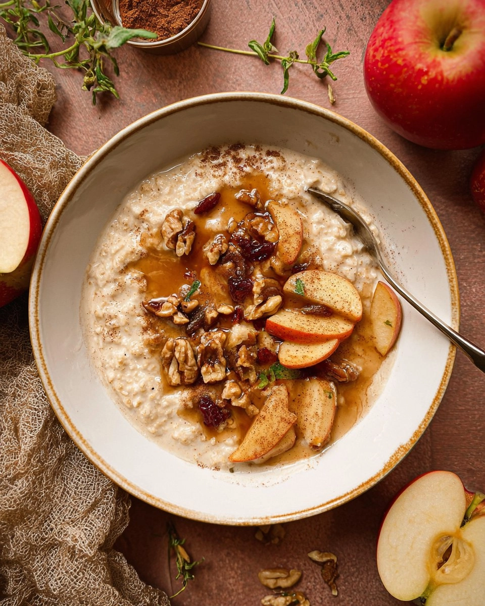 Apple Cinnamon Oatmeal Porridge