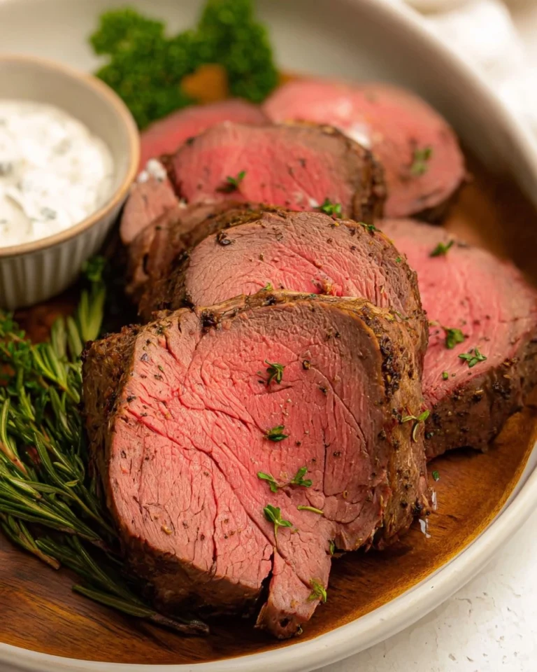 Best-Smoked-Beef-Tenderloin-with-Creamy-Horseradish-Sauce-Recipe