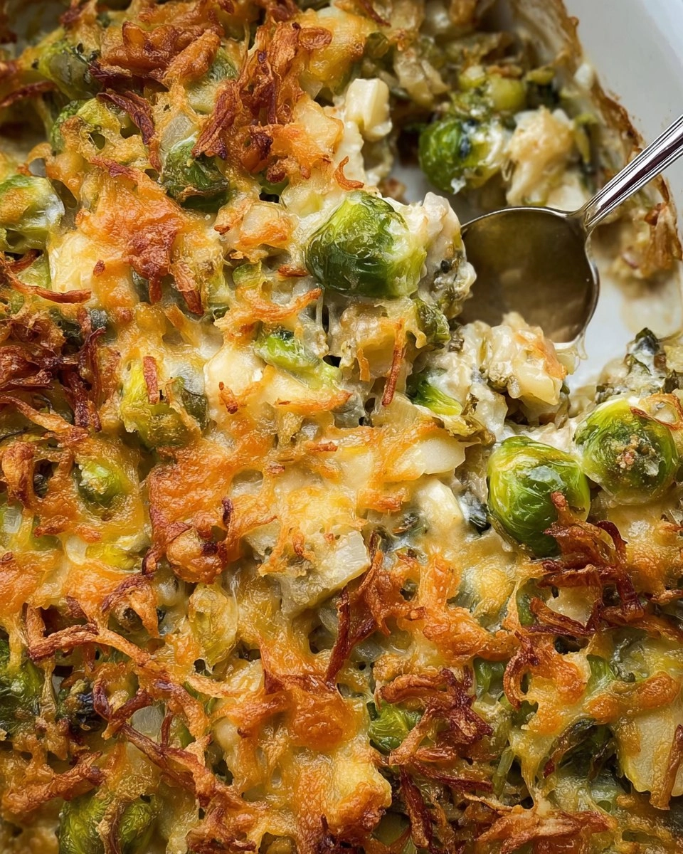Cheesy Brussels Sprout Casserole