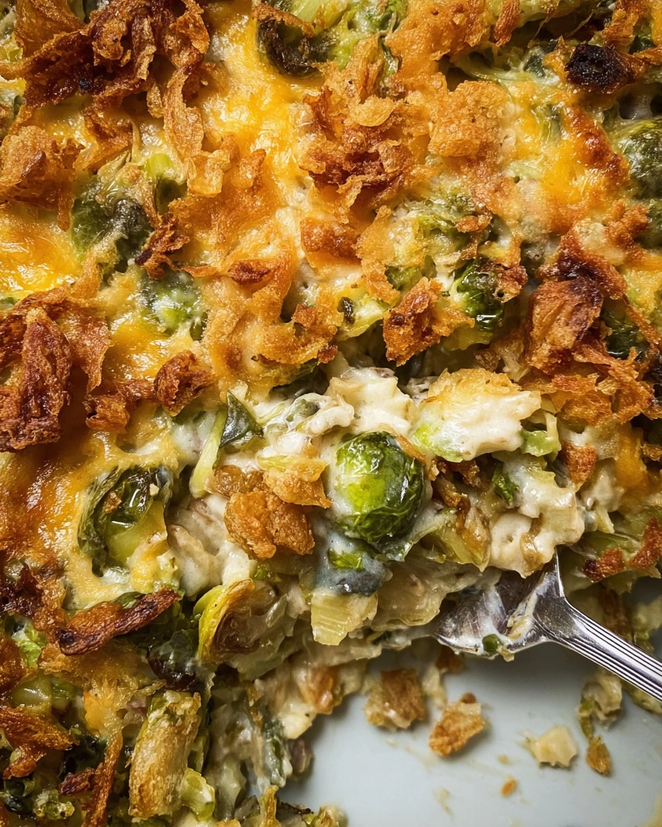 Cheesy Brussels Sprout Casserole