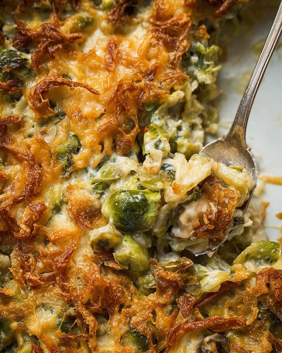 Cheesy Brussels Sprout Casserole