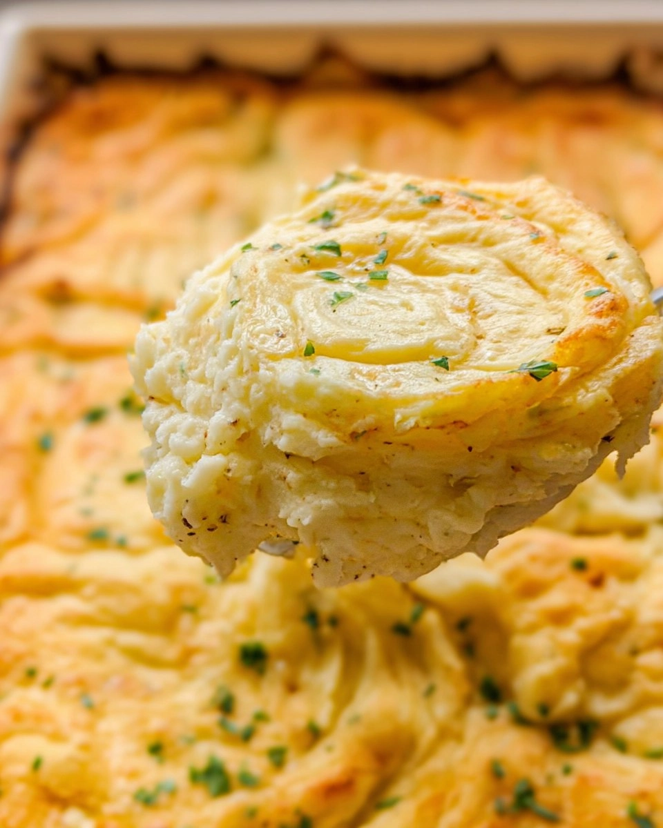 Cheesy Potato Soufflé