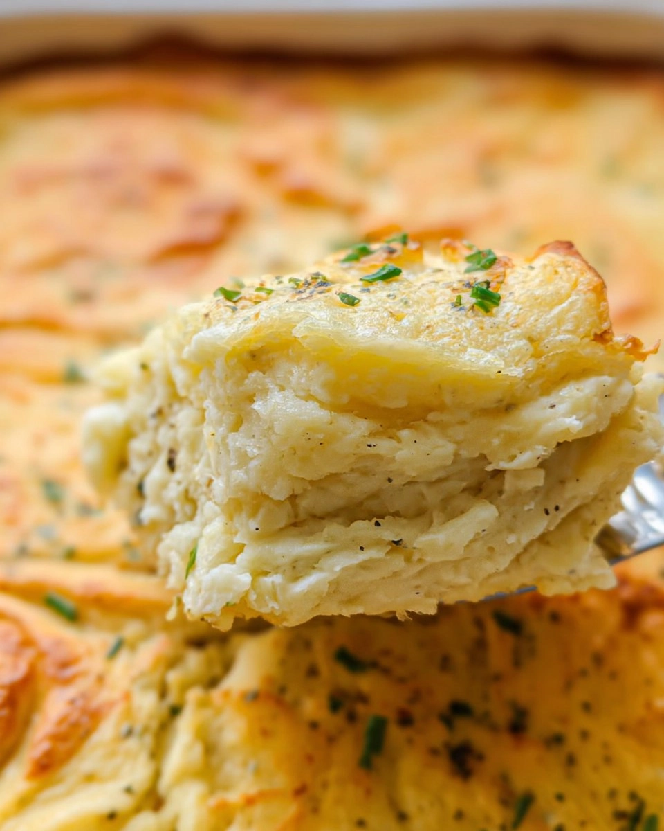 Cheesy Potato Soufflé