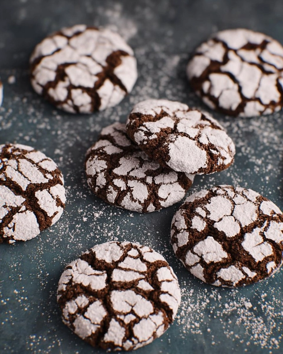 Chocolate Crinkle Cookies
