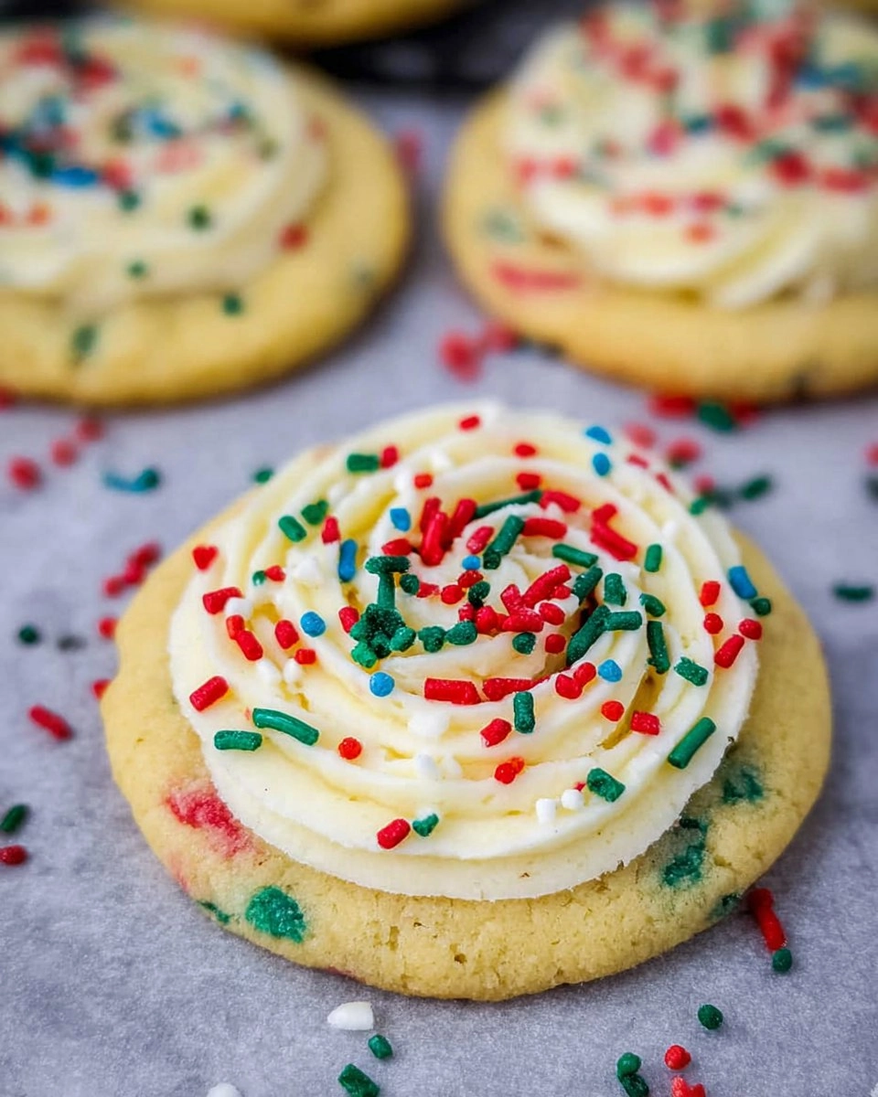 Christmas Cake Batter Cookies