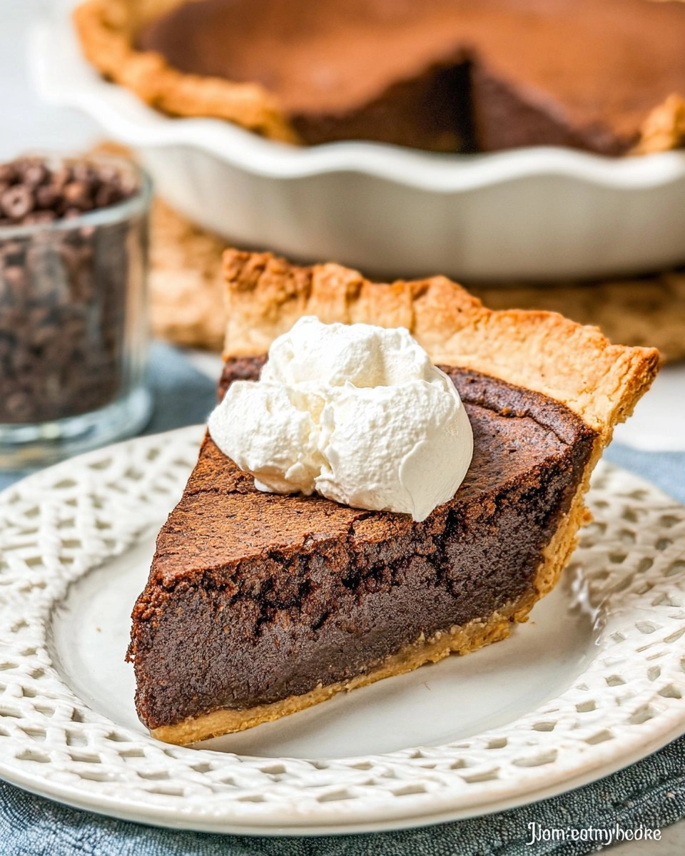Classic Chocolate Chess Pie