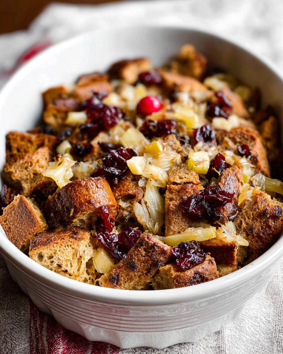Cranberry Apple Walnut Stuffing