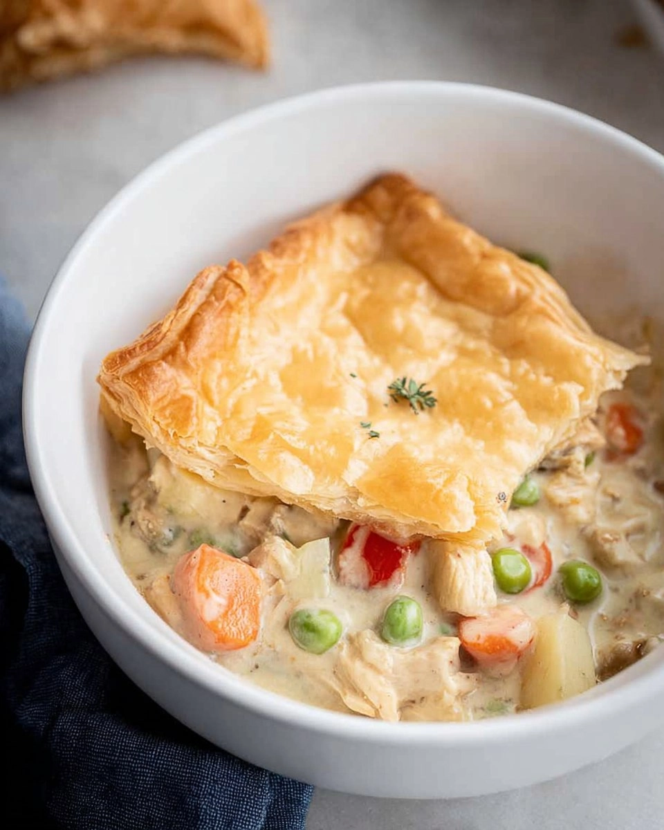 Creamy Chicken Pot Pie with Puff Pastry