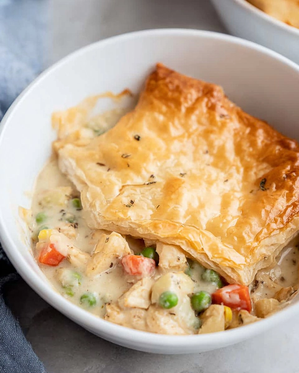 Creamy Chicken Pot Pie with Puff Pastry