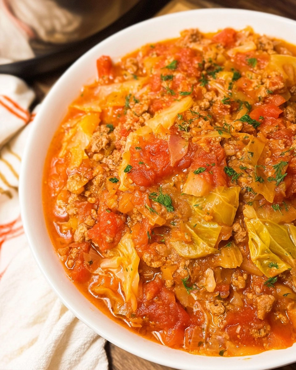Crockpot Cabbage Roll Soup