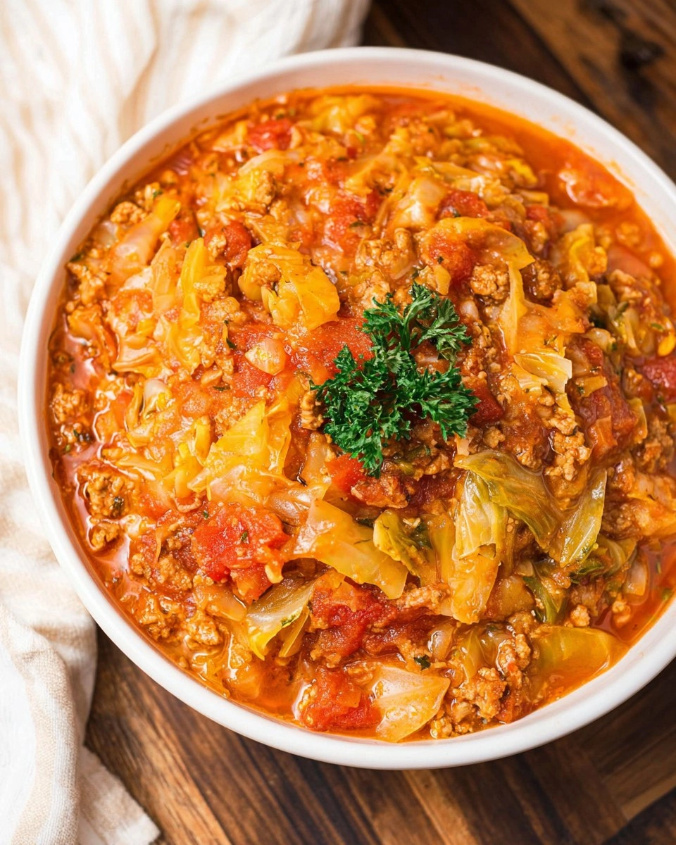 Crockpot Cabbage Roll Soup