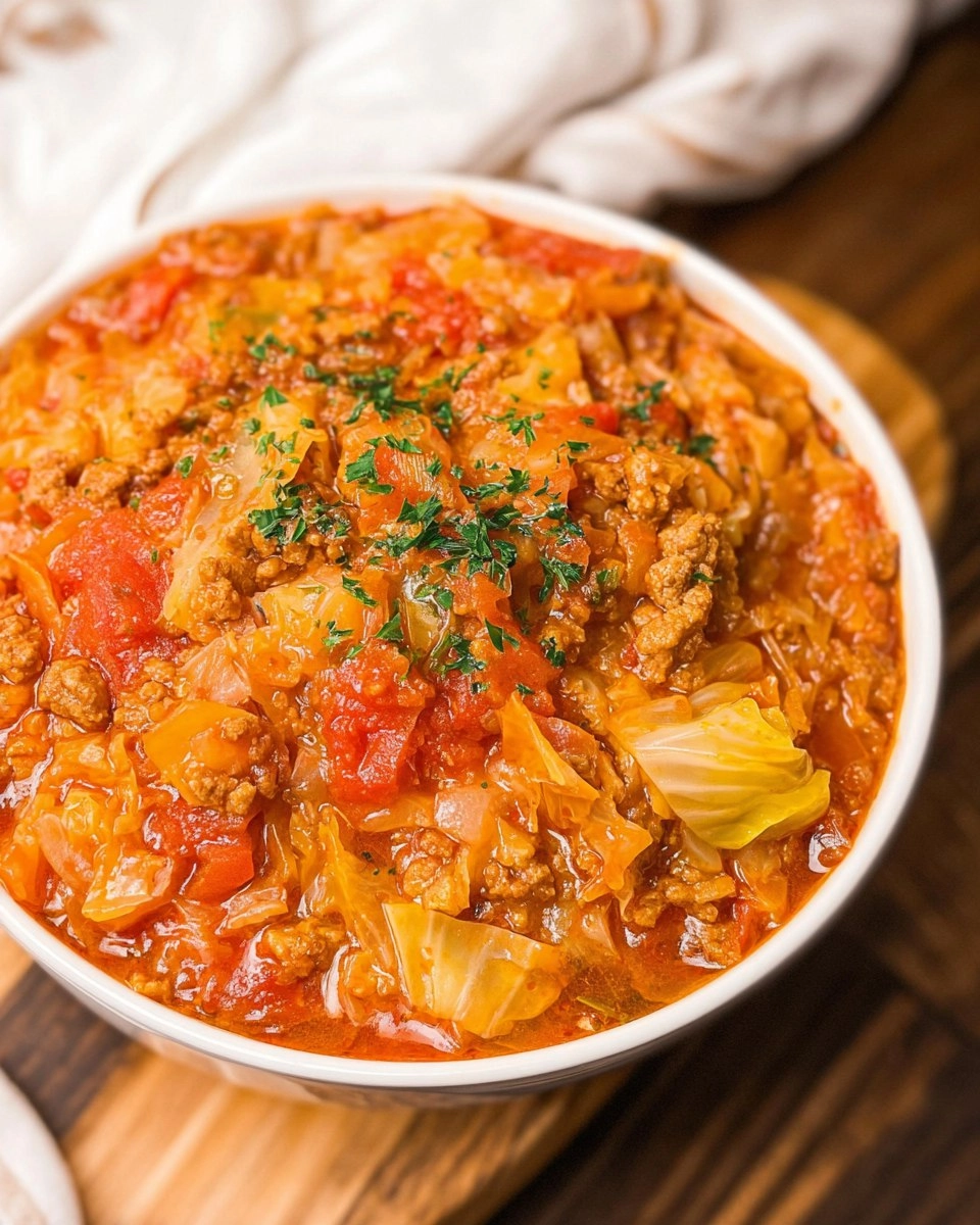 Crockpot Cabbage Roll Soup