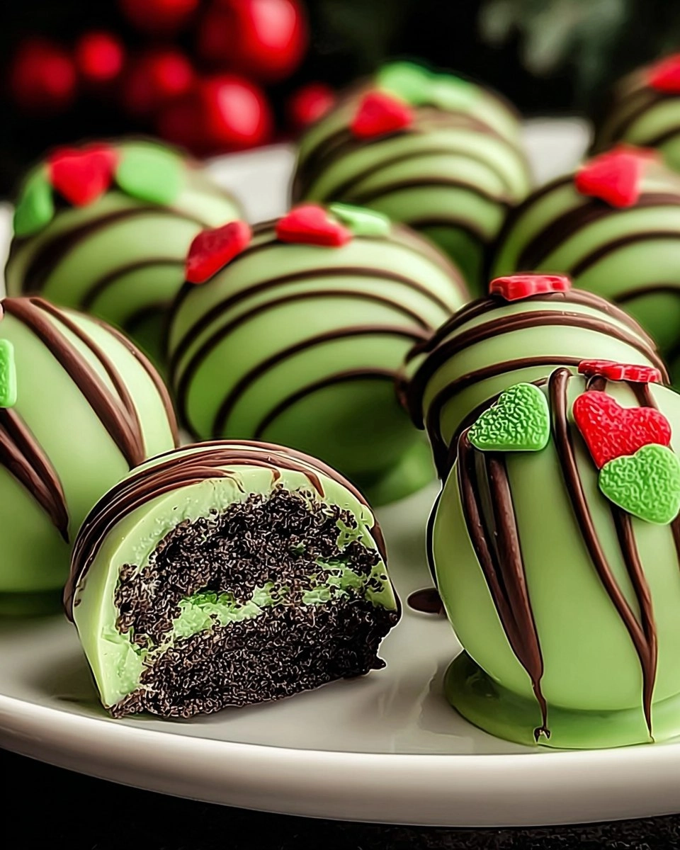Delicious Grinch Oreo Balls