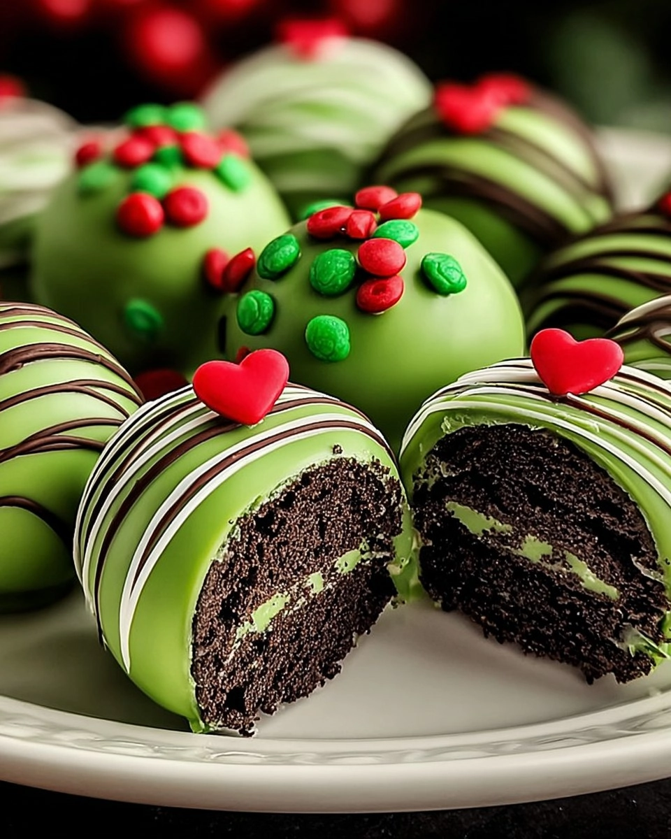 Delicious Grinch Oreo Balls