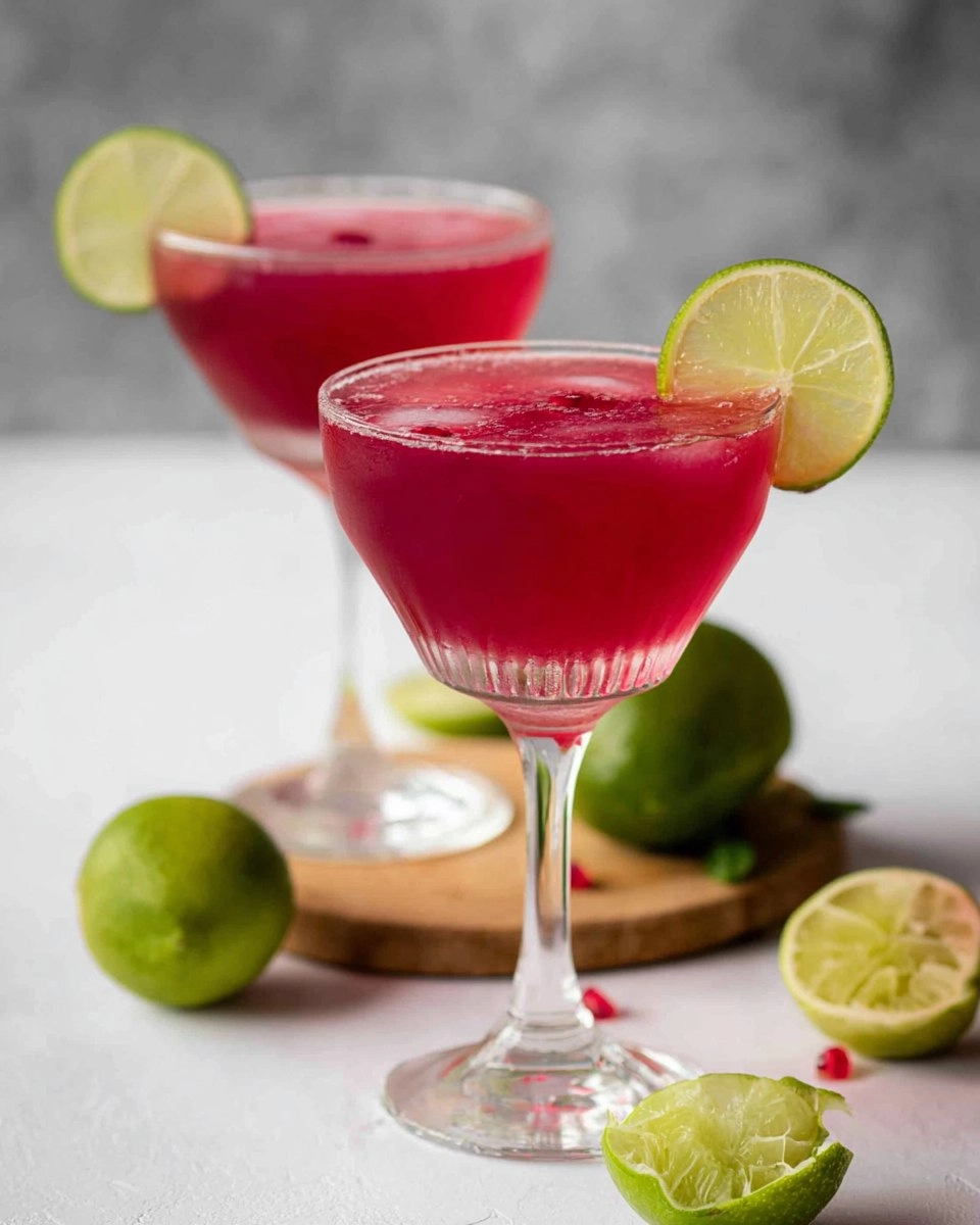 Easy Pomegranate Margaritas