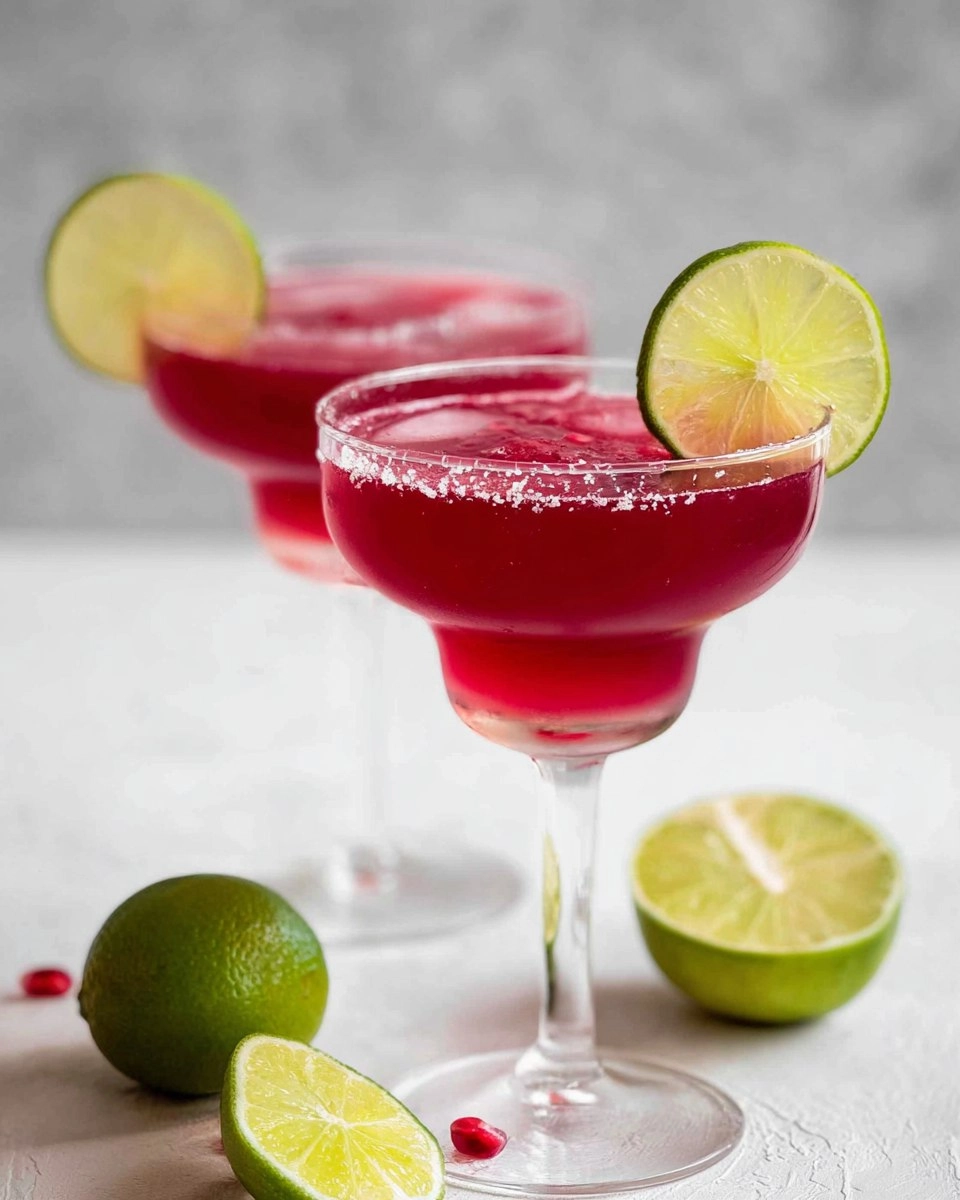 Easy Pomegranate Margaritas