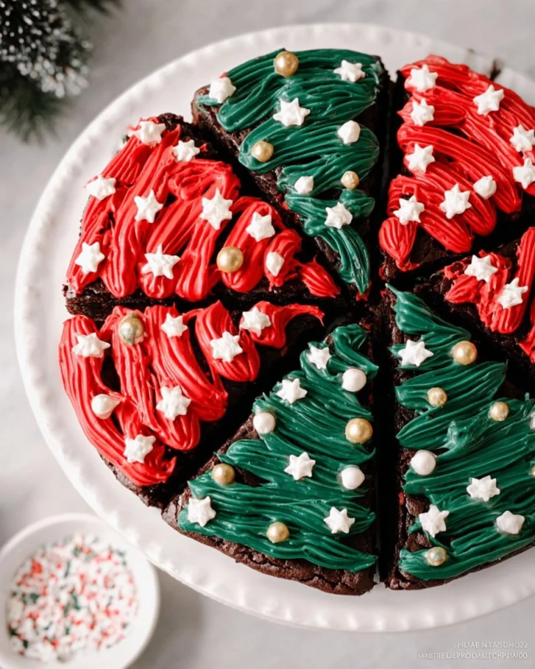 Frosted-Christmas-Brownies-Recipe