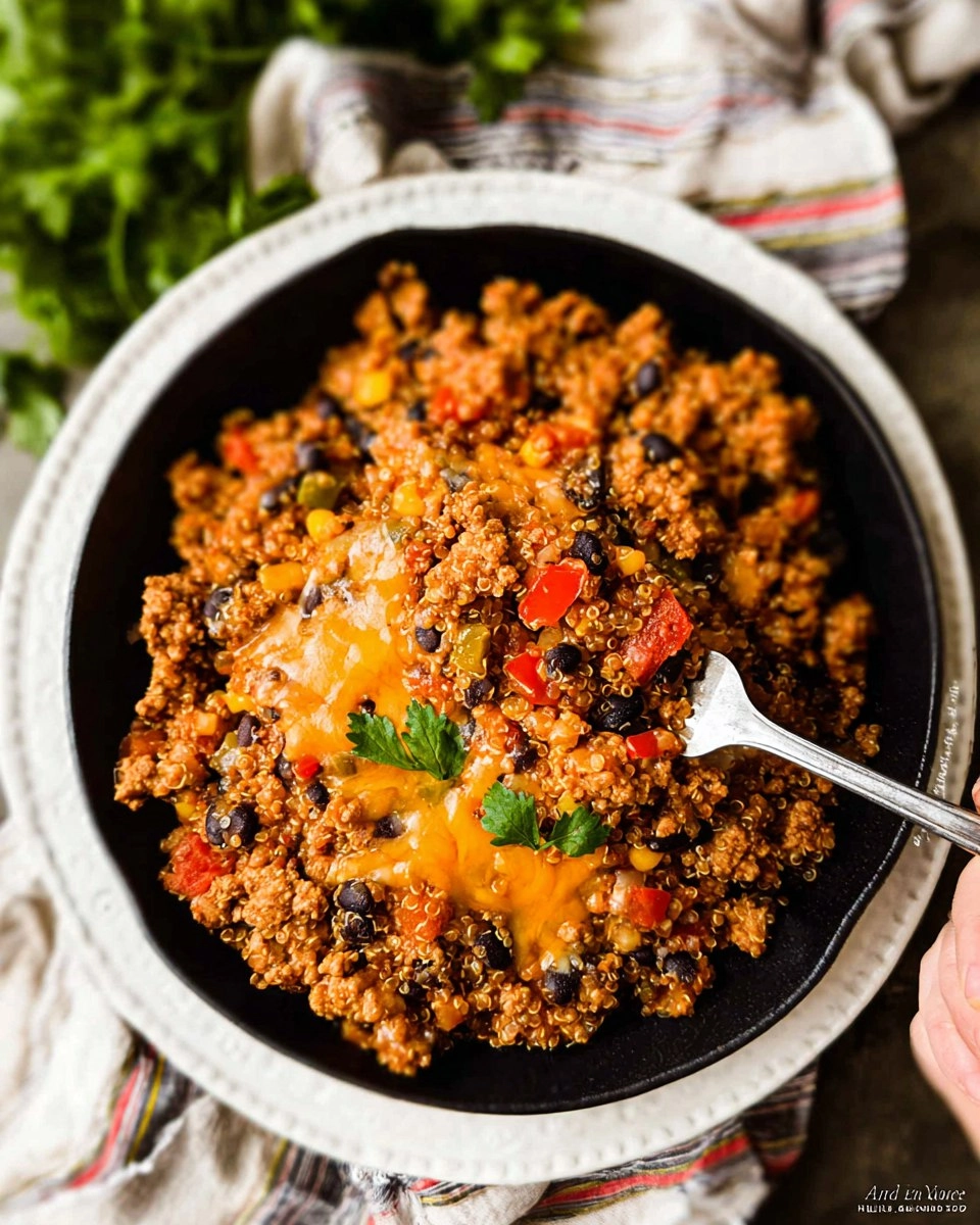 Ground Turkey Quinoa Skillet