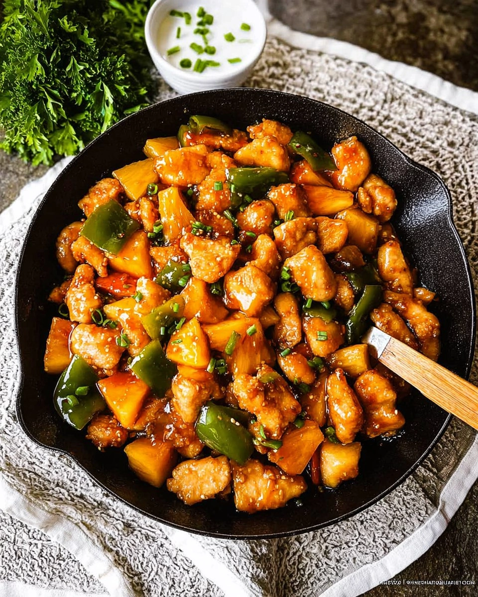 Honey Garlic Pineapple Chicken