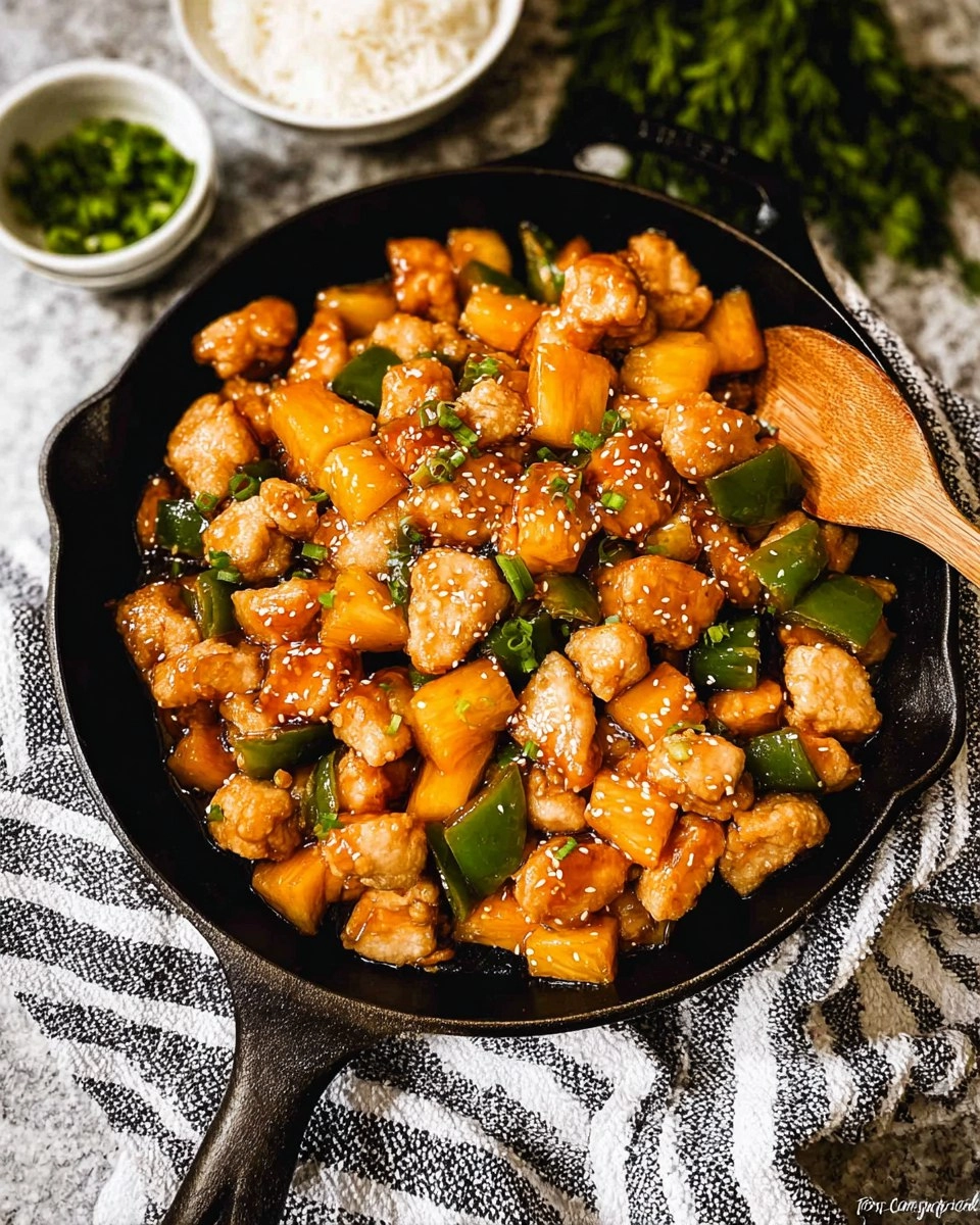 Honey Garlic Pineapple Chicken