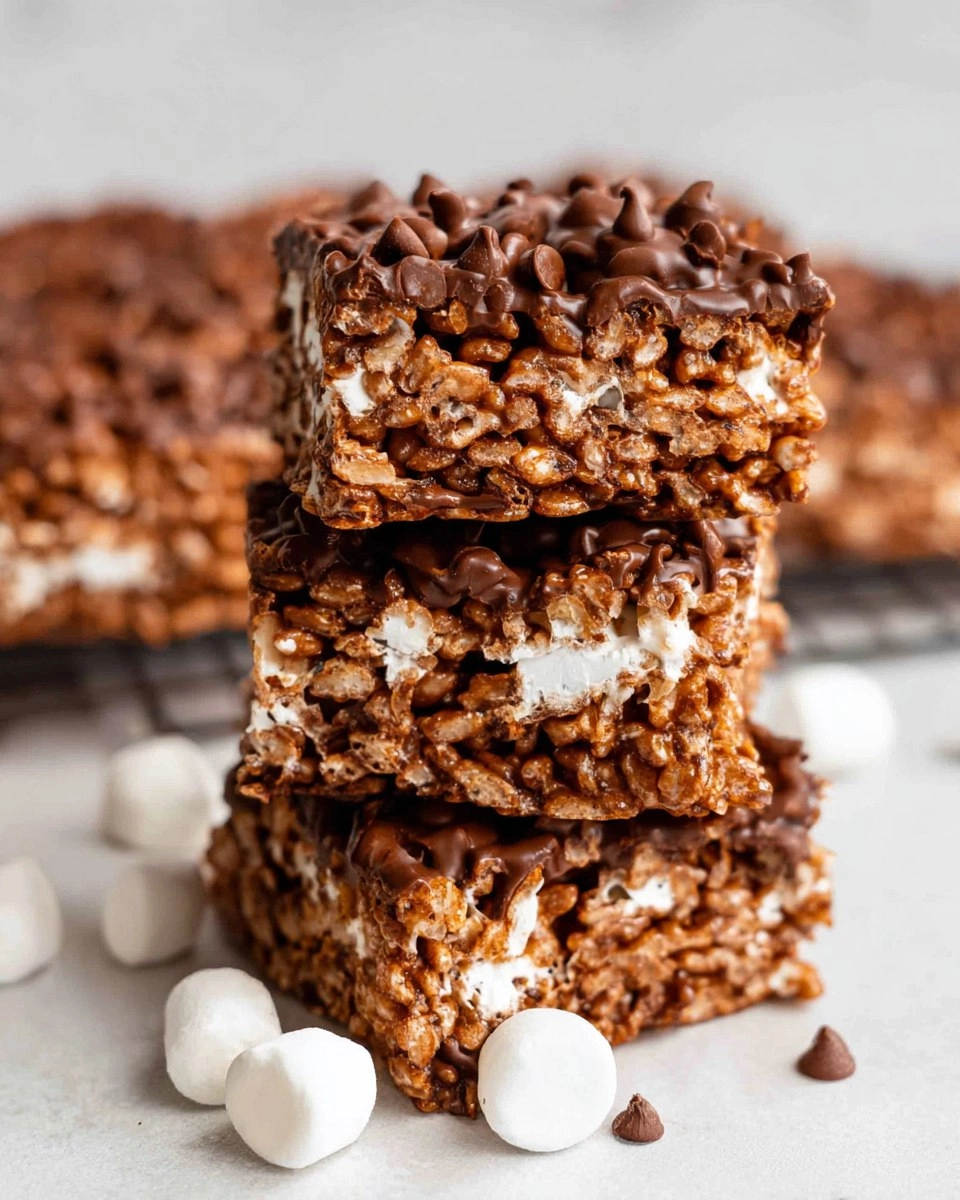 Hot Chocolate Rice Krispie Treats