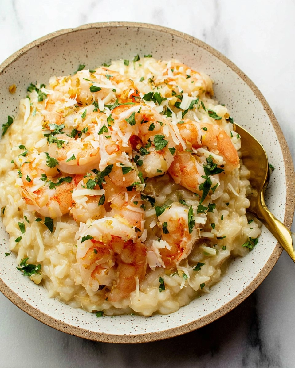 Lemon Garlic Shrimp Risotto
