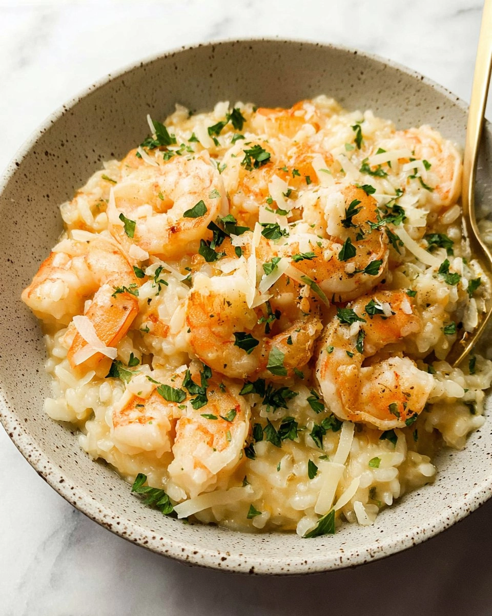 Lemon Garlic Shrimp Risotto