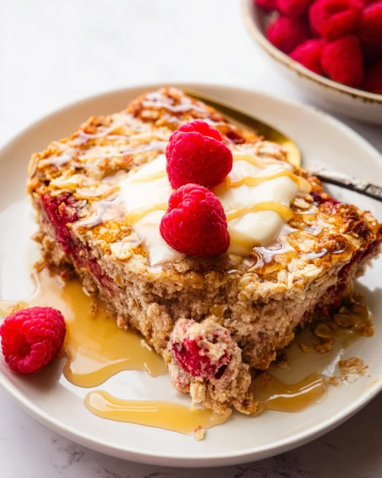 Raspberry-Cottage-Cheese-Baked-Oatmeal-Recipe