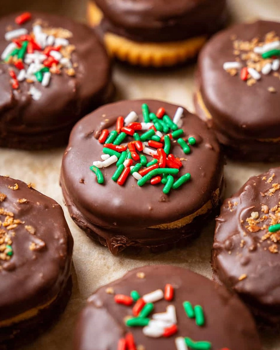 Reese Cup Ritz Cracker Cookies