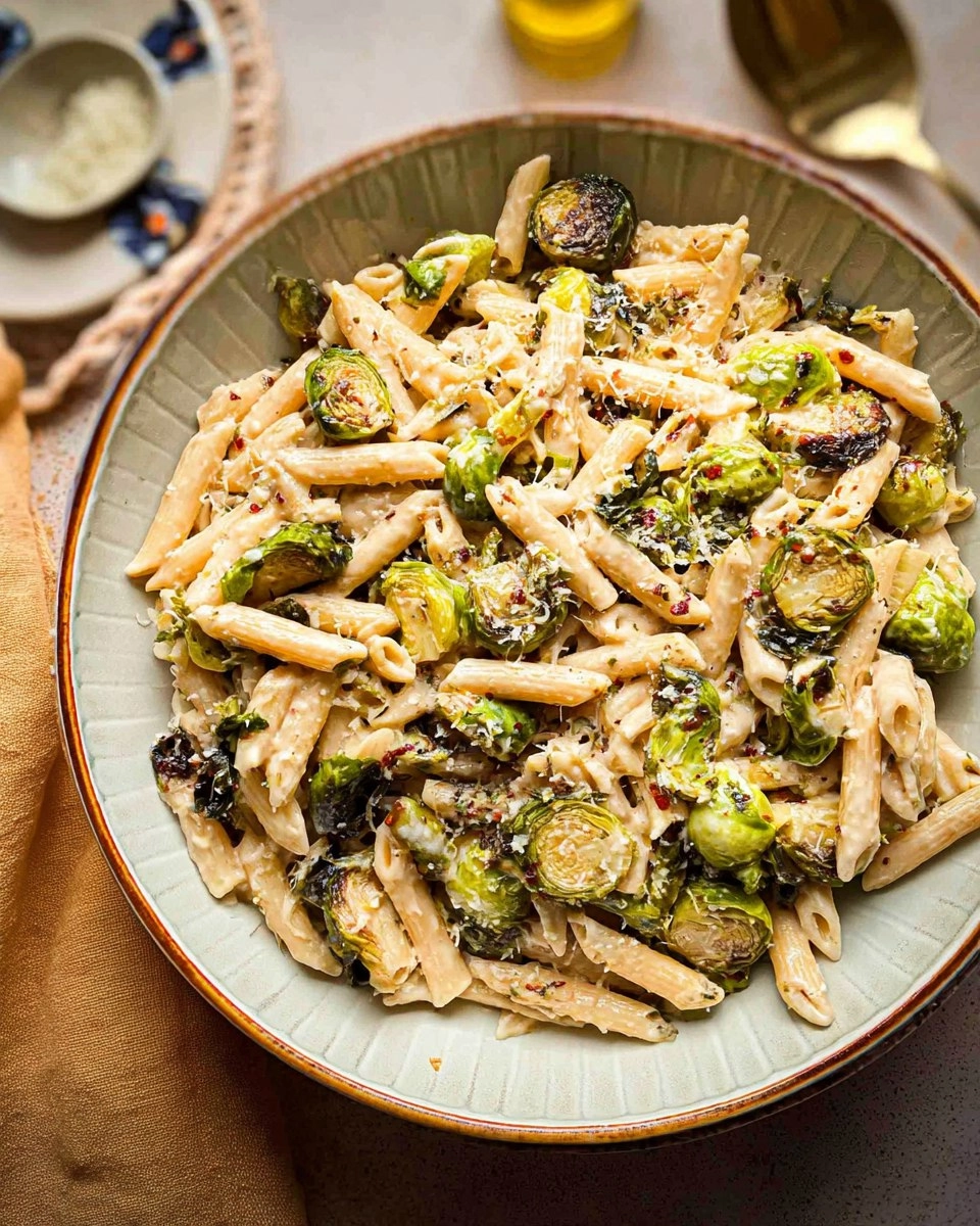 Roasted Brussels Sprouts Pasta