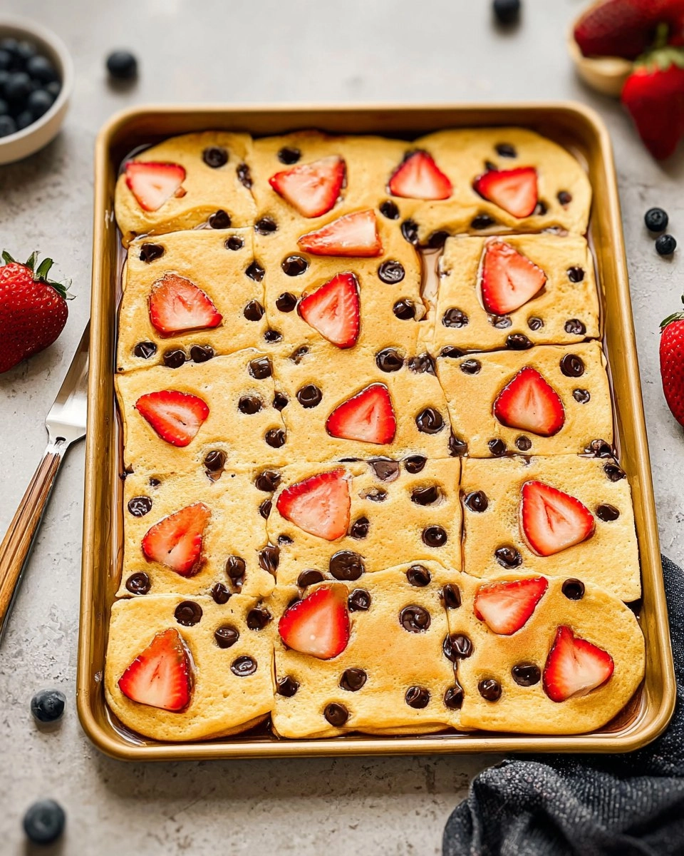 Sheet Pan Pancakes (Made with Kodiak Mix)