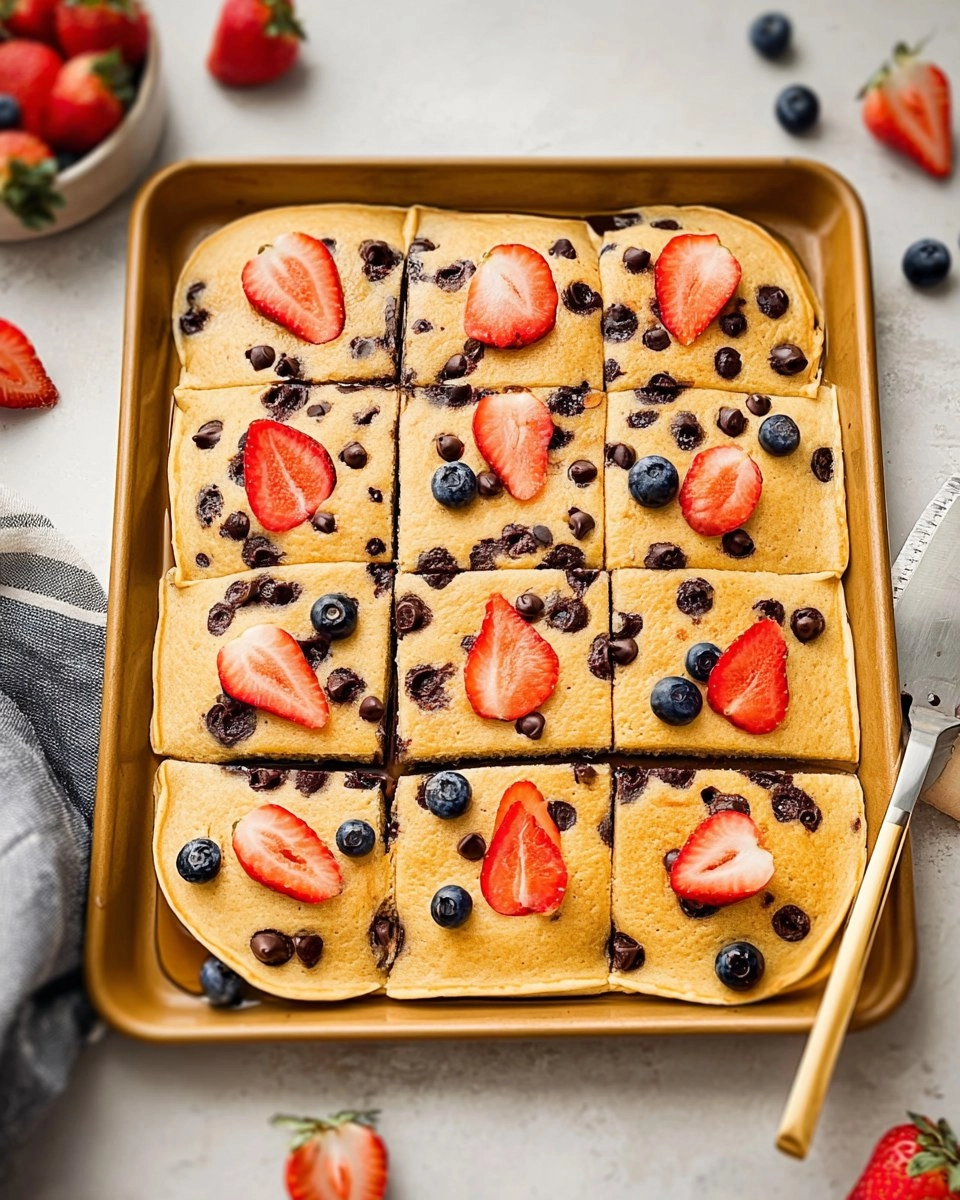 Sheet Pan Pancakes (Made with Kodiak Mix)