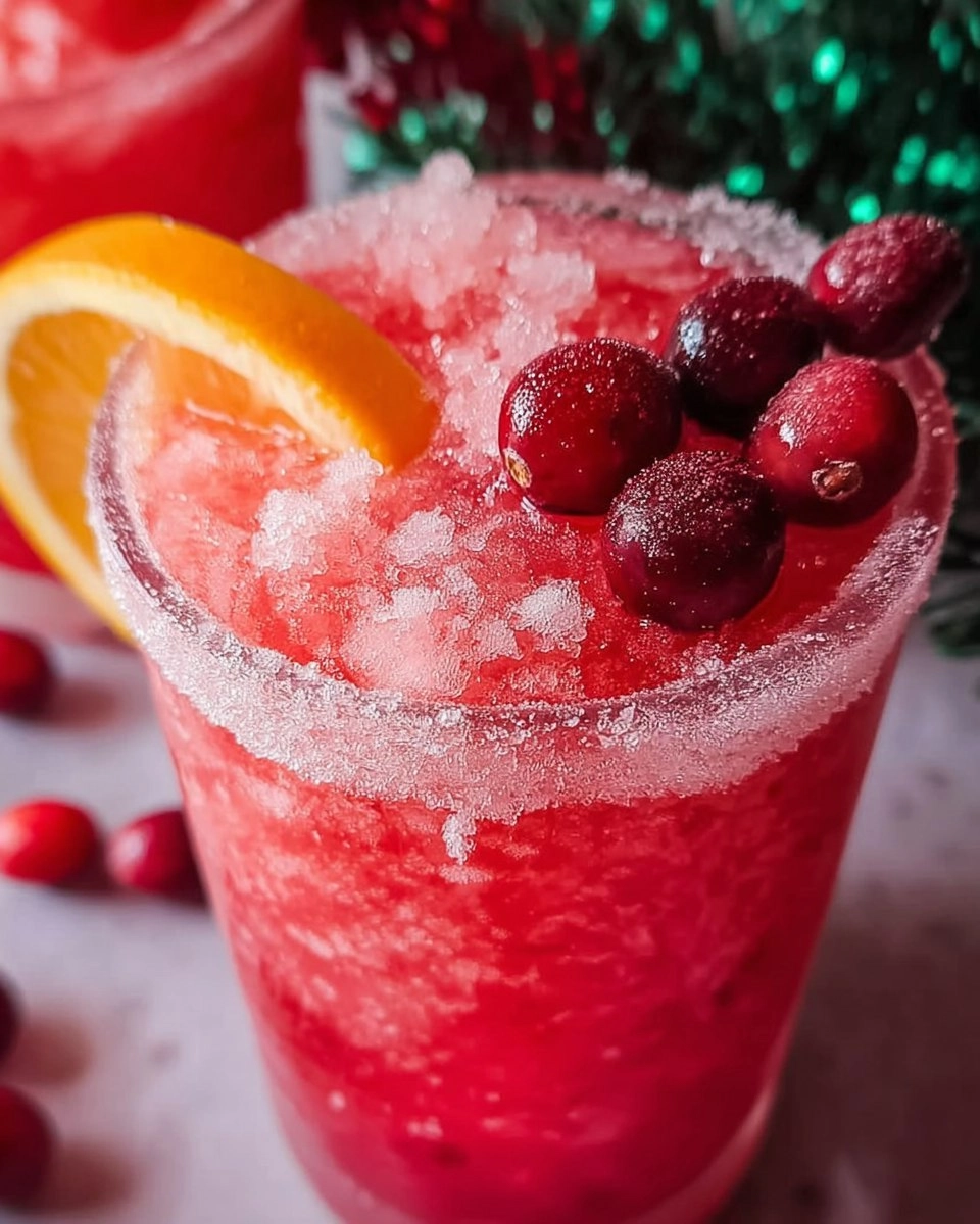 Sparkling Christmas Slush Drink