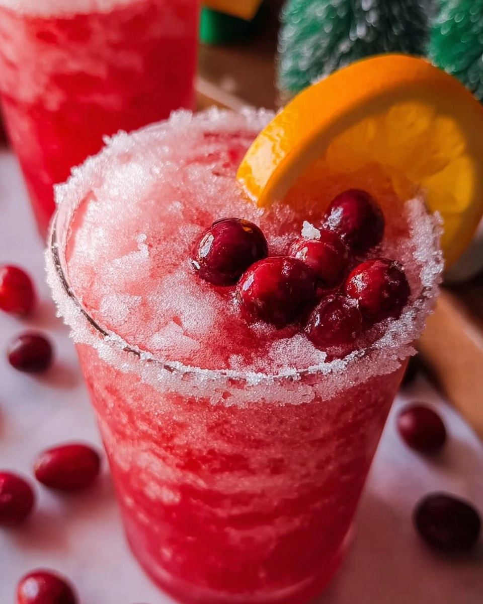 Sparkling Christmas Slush Drink