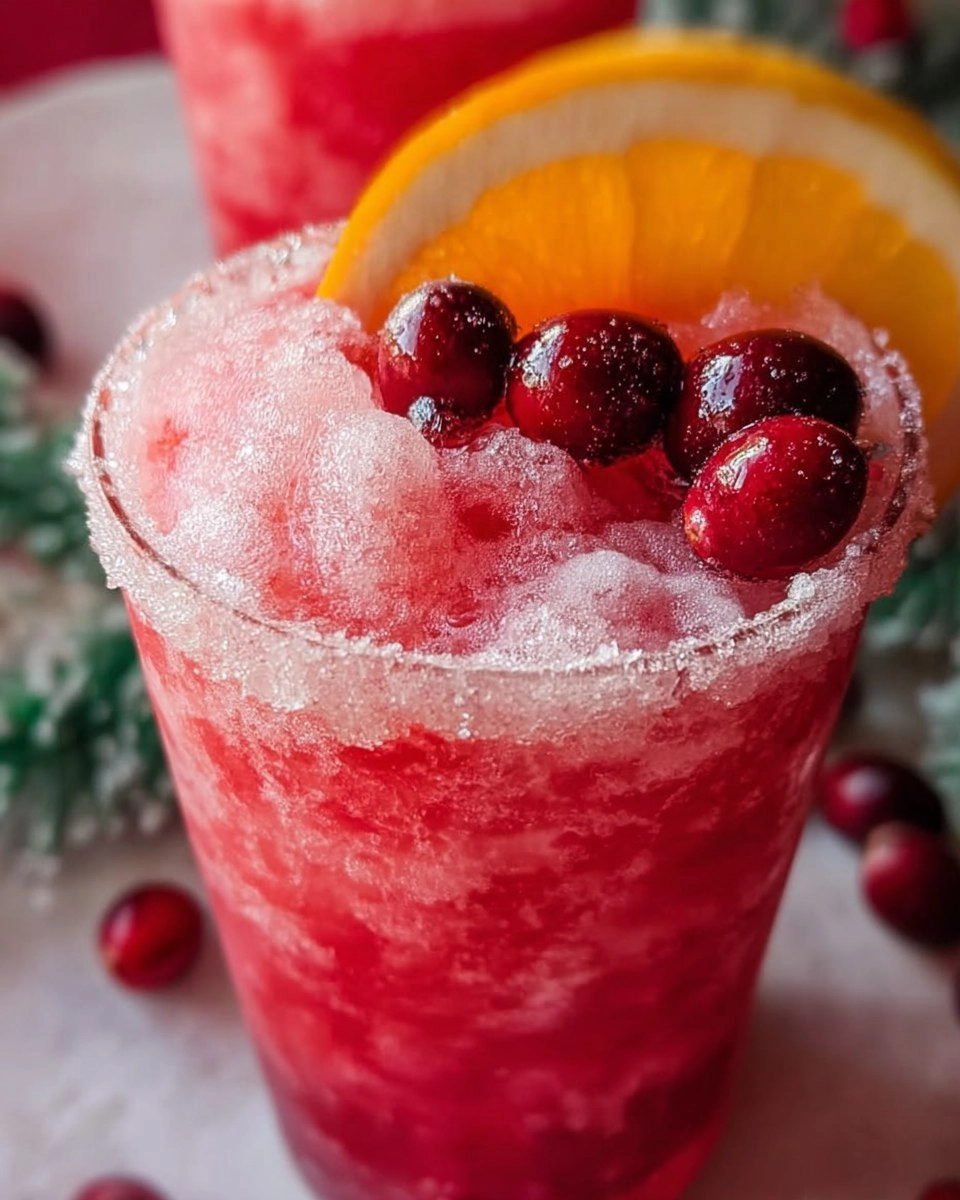 Sparkling Christmas Slush Drink