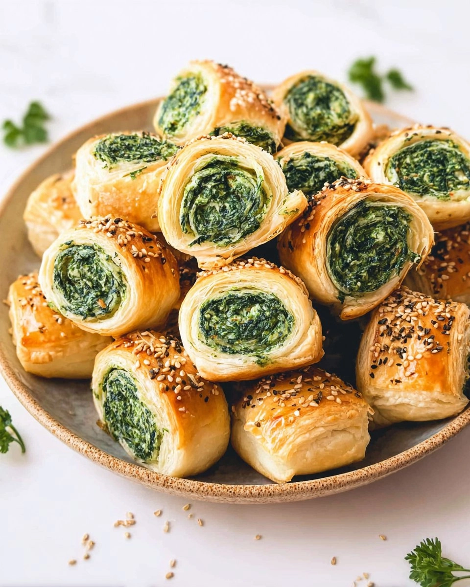 Spinach Puff Pastry Appetizers