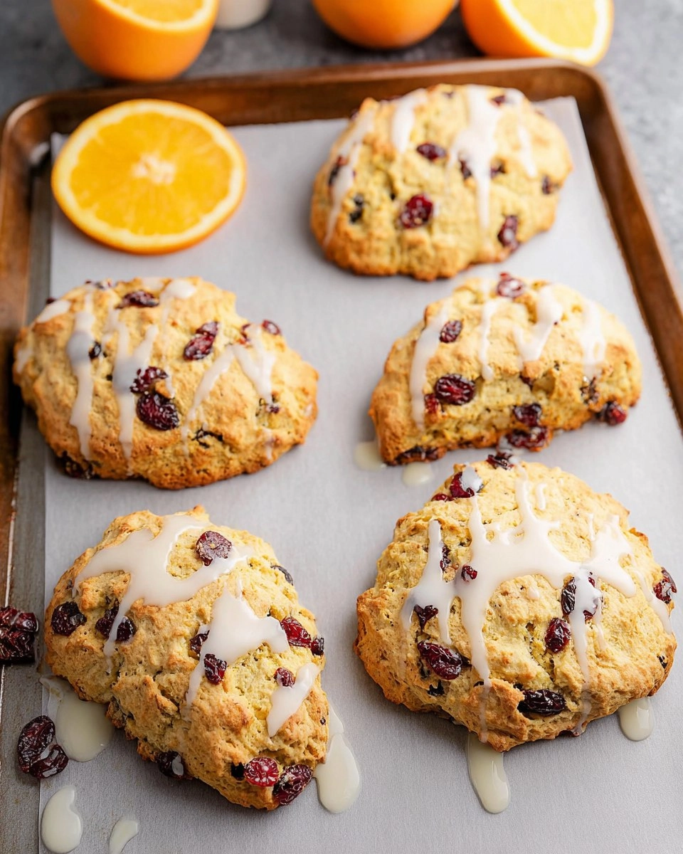 Almond Flour Cranberry Orange Scones