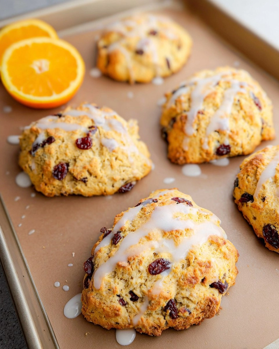 Almond Flour Cranberry Orange Scones
