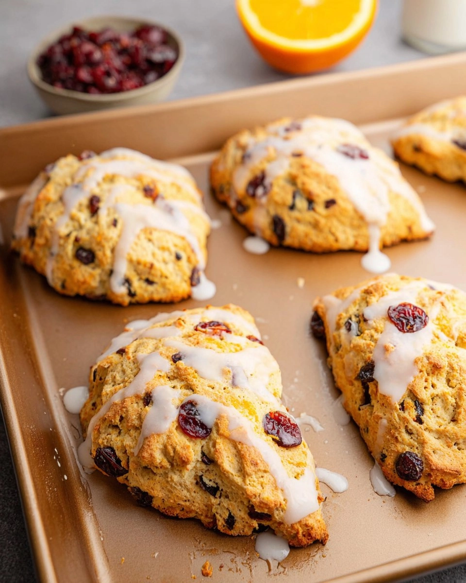 Almond Flour Cranberry Orange Scones