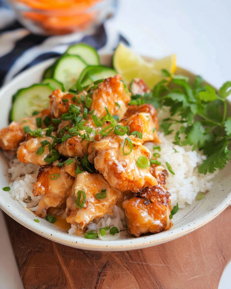 Bang Bang Chicken and Rice Bowl 132 Bang Bang Chicken and Rice Bowl