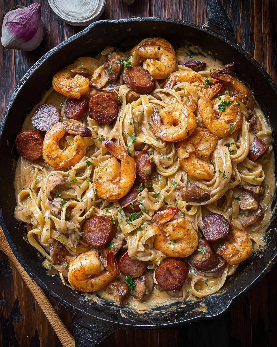 Cajun Shrimp and Sausage Pasta