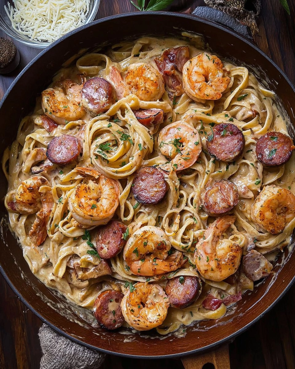 Cajun Shrimp and Sausage Pasta