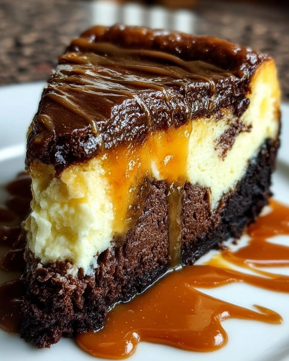 Caramel Brownie Cheesecake Bliss 130 Caramel Brownie Cheesecake Bliss