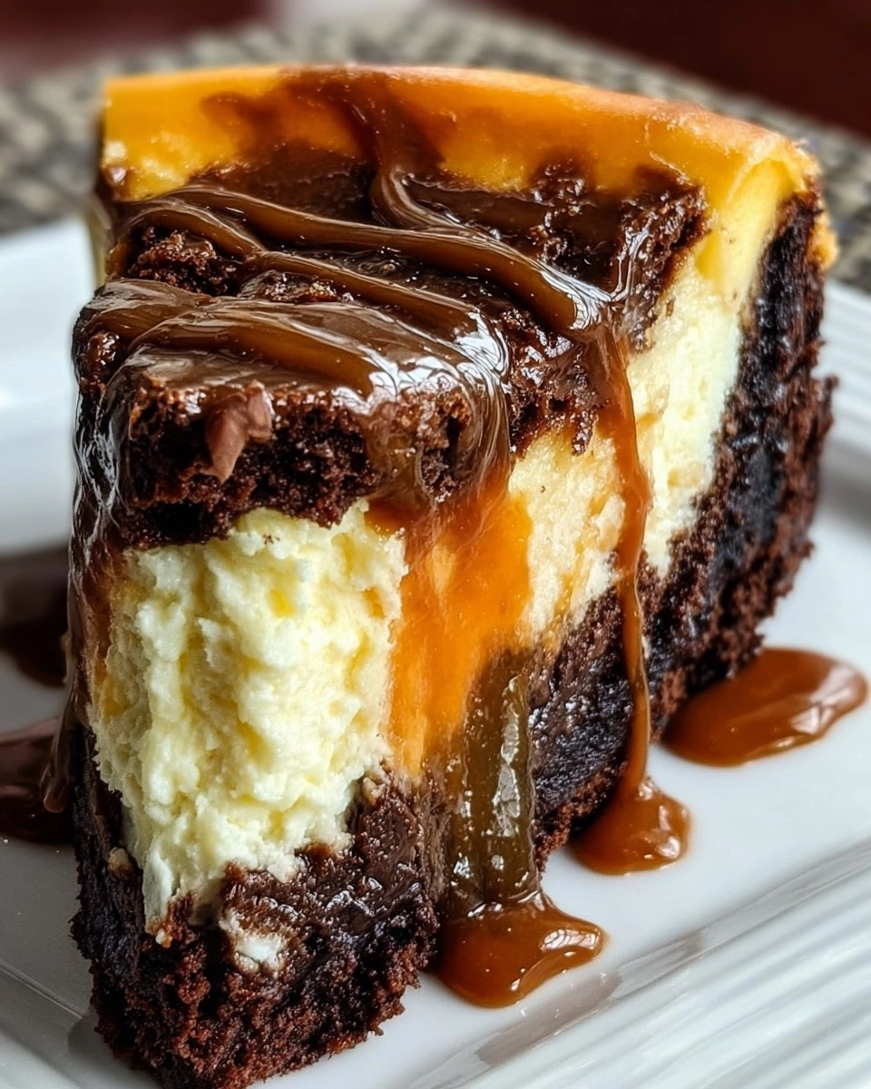 Caramel Brownie Cheesecake Bliss 131 Caramel Brownie Cheesecake Bliss
