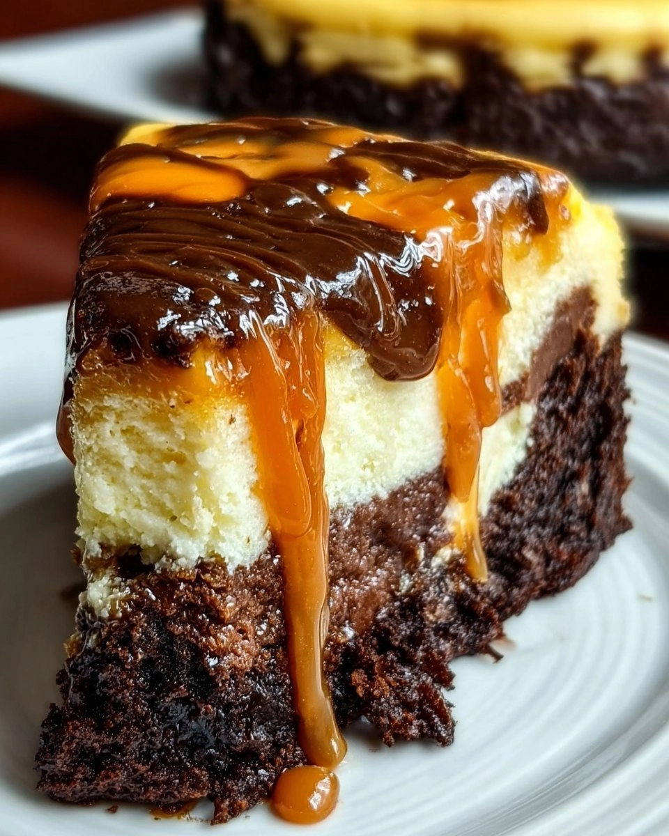 Caramel Brownie Cheesecake Bliss 132 Caramel Brownie Cheesecake Bliss