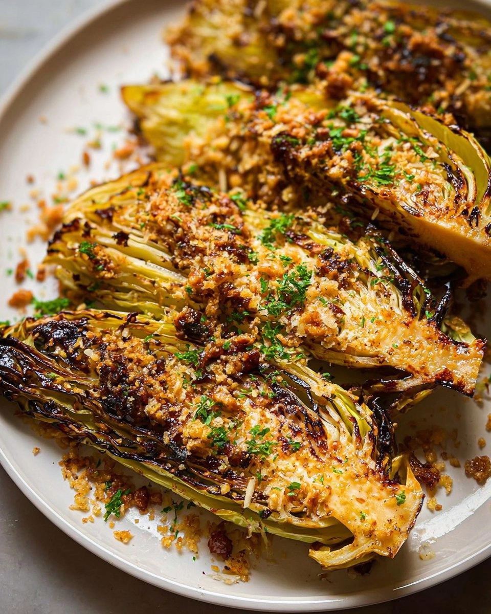 Chilli Garlic Butter Roasted Cabbage Wedges