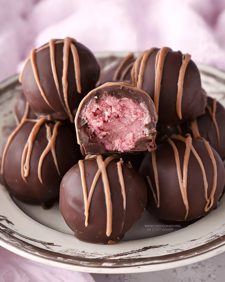 Chocolate Raspberry Truffles 101 Chocolate Raspberry Truffles