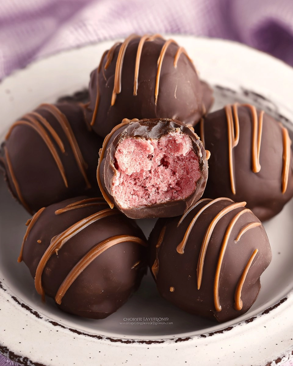 Chocolate Raspberry Truffles 102 Chocolate Raspberry Truffles