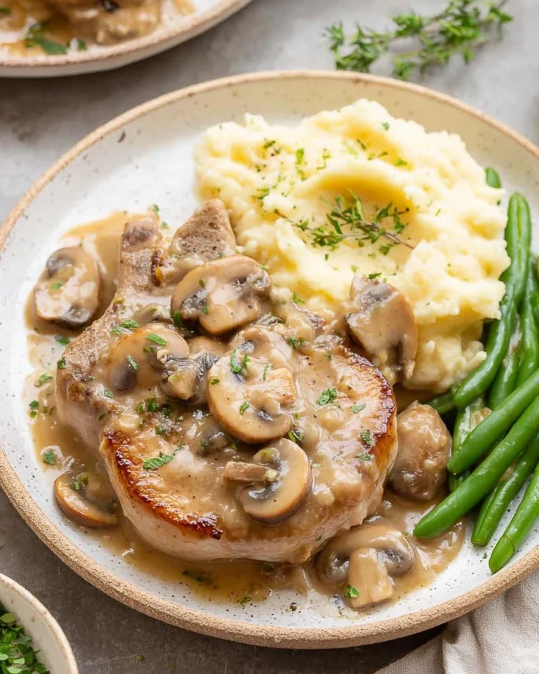 Cream-of-Mushroom-Pork-Chops-Recipe
